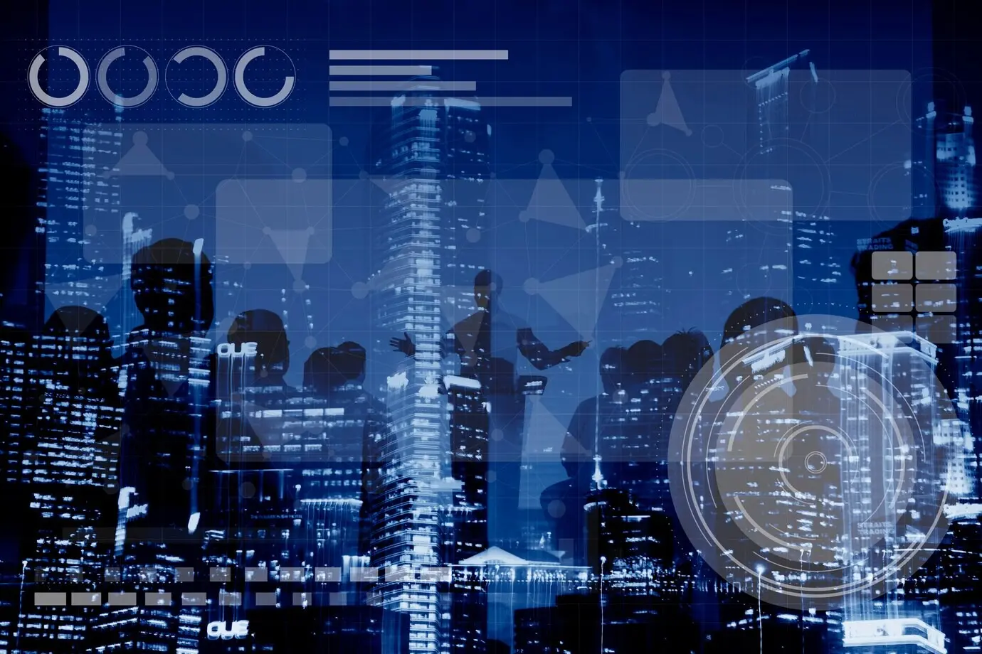 Концепция технологий, связей, онлайн‑нетворкинга и медиа